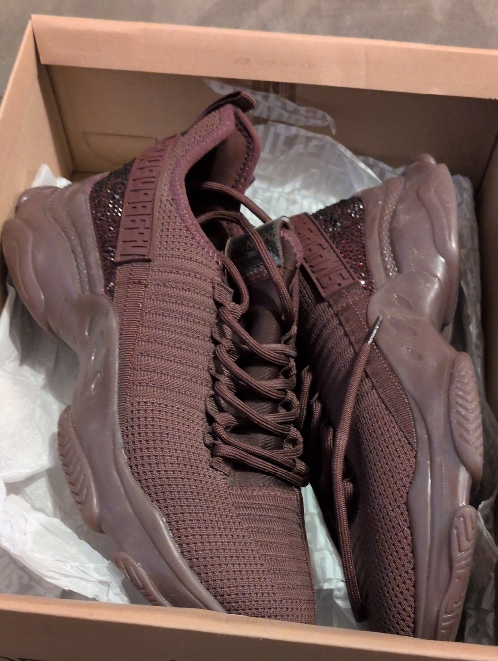 Steve Madden Women’s Chunky Knit Sneakers.